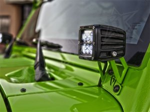 Jeep JK Light Mount - A-Pillar - Rigid Industries - A-Pillar Mount Kit - `07-`18